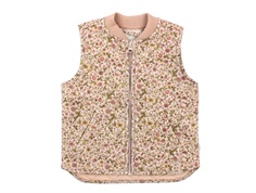 Wheat thermal waistcoat Gilet Eden watercolor flora